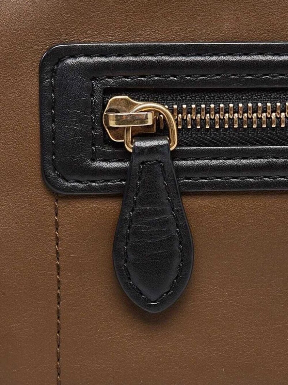 Celine Tri-Color Leather and Suede Mini Luggage Tote Bag - Picture 8 of 12